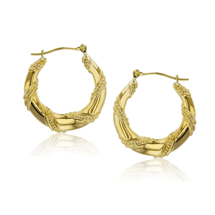 Aretes, Arracadas de Oro Amarillo de 14kt — Imagen 1 de 3