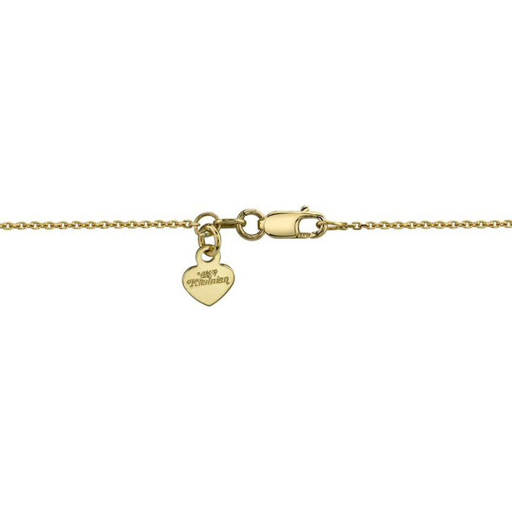 0.10ctw, Collar con Cruz de Diamantes, Oro Amarillo de 14kt — Imagen 2 de 2