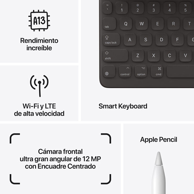 Apple iPad 10.2" Wi-Fi + Celular 64GB Gris Espacial (9ª Generación) — Imagen 2 de 4