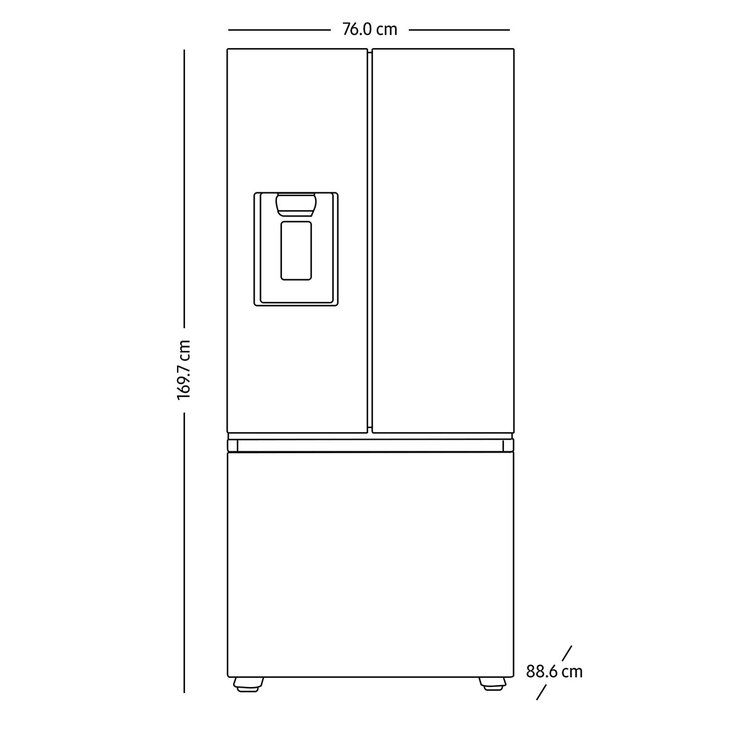 Refrigerador 22' French Door Samsung — Imagen 3 de 3