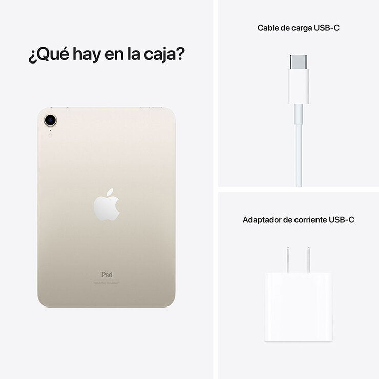 Apple iPad Mini 8.3" Wi-Fi 256GB Blanco Estrella — Imagen 2 de 4