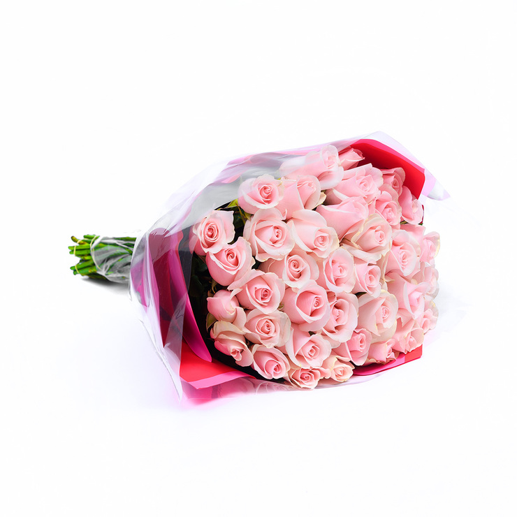 Chiltepec, Bouquet de 36 Rosas Color Rosa Claro — Imagen 3 de 3