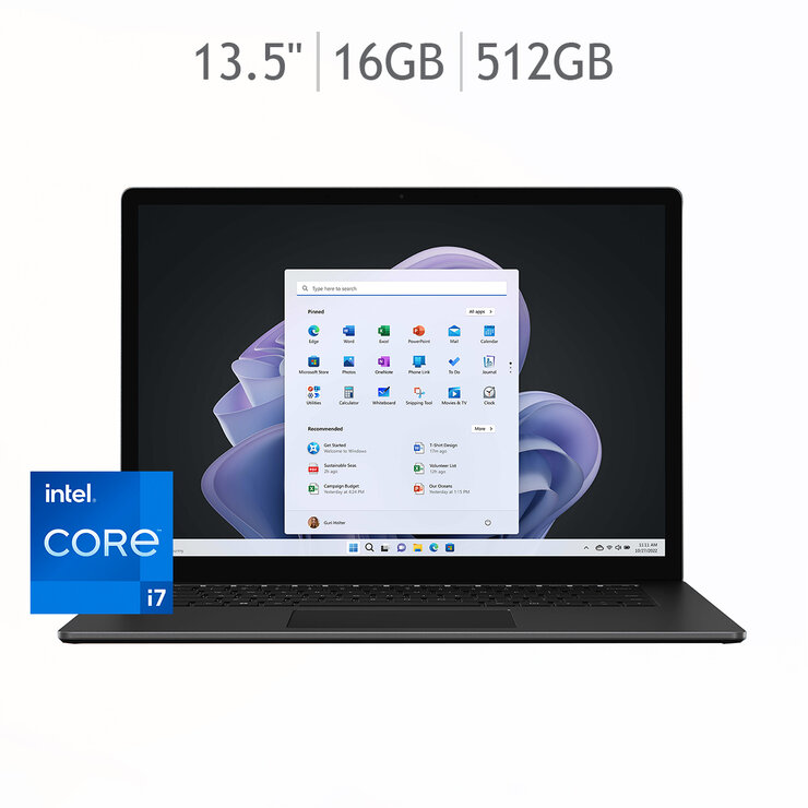 Microsoft Surface Laptop 5 13.5" Ci7 16GB 512GB SSD — Imagen 1 de 4