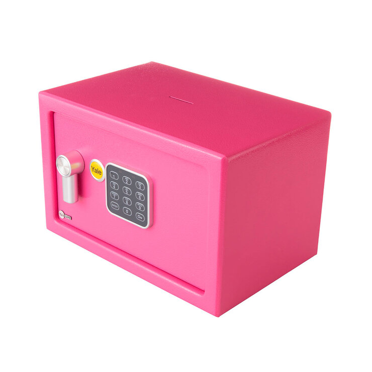 Yale, Caja Fuerte con Alcancía - Rosa — Imagen 1 de 2