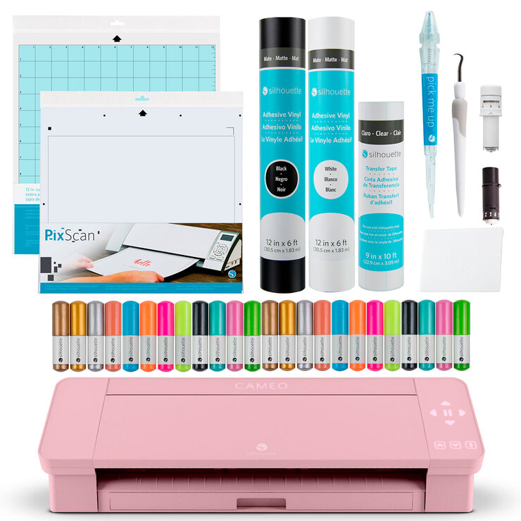 Silhouette Cameo 4® Máquina de Corte con Accesorios, Rosa — Imagen 1 de 4