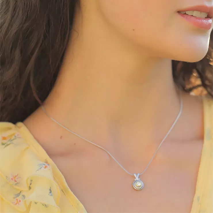 Mayfer, Juego de Aretes, Collar y Pulsera, Colección Santorini, con Cristal Austríaco — Imagen 2 de 4