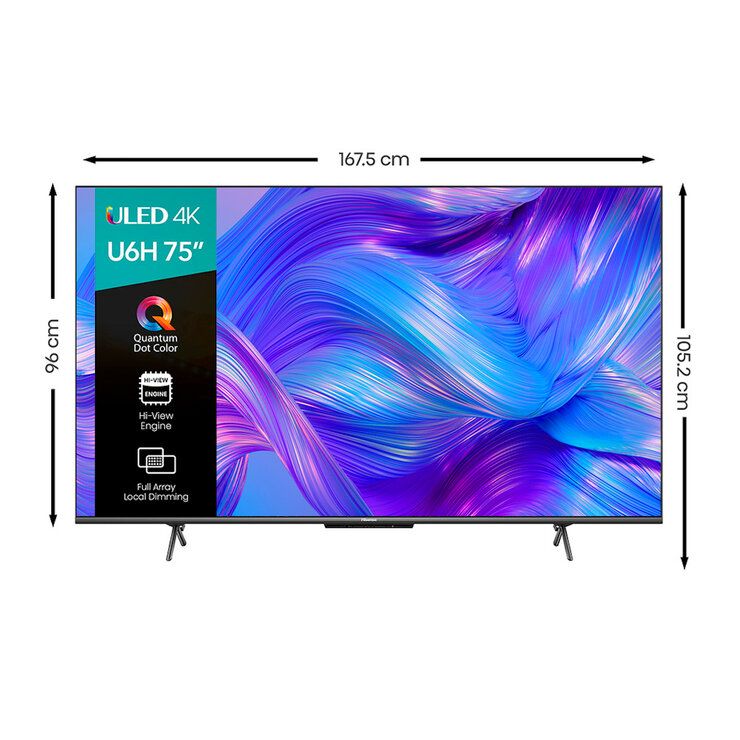 Hisense Pantalla 75" ULED 4K UHD Smart TV — Imagen 2 de 4