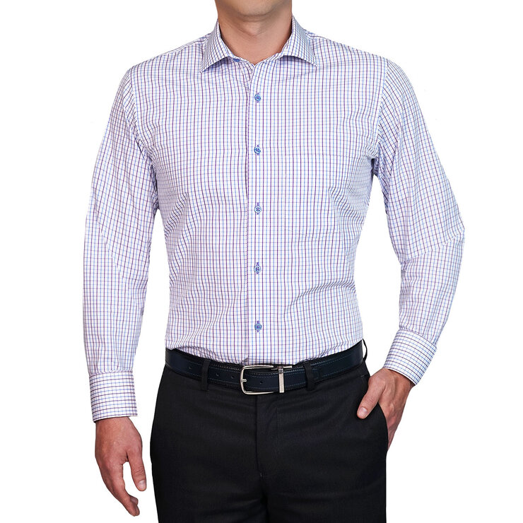 Emporio Colombo, Camisa Vestir Caballero, Corte Slim y/o Regular, Cuadros Bicolor — Imagen 1 de 3