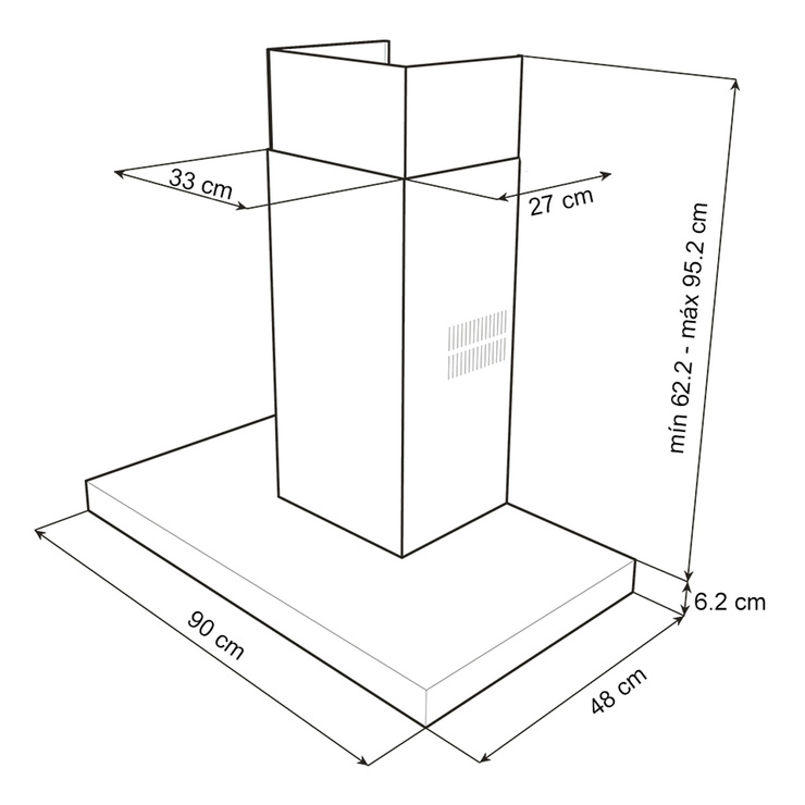 Campana de pared Teka 90 cm — Imagen 2 de 2