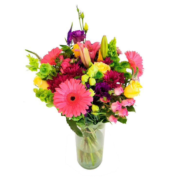 Chiltepec, Bouquet Mixto en Tonos Rosa y Amarillo — Imagen 2 de 2