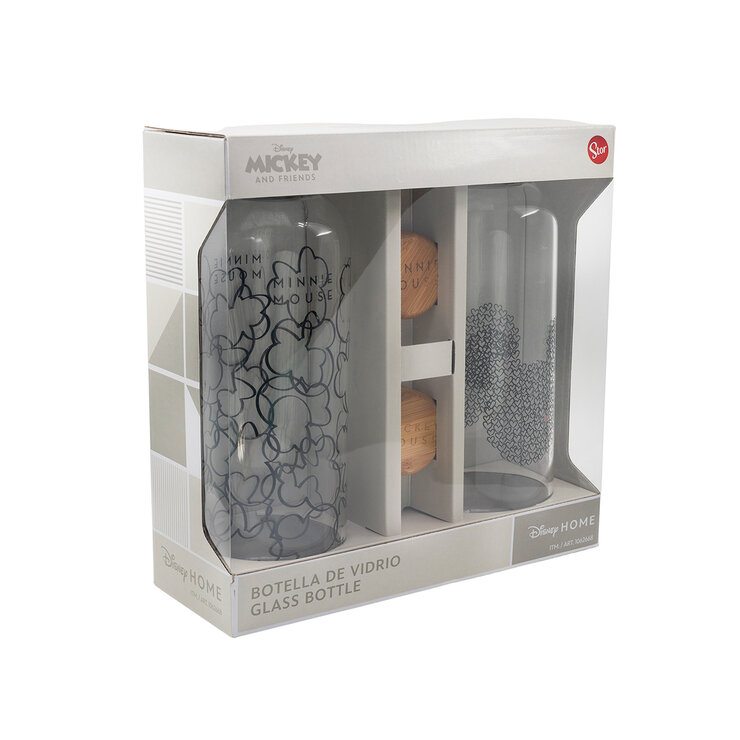 Disney Mickey and Friends Set de 2 Botellas de Vidrio de 1.03 L — Imagen 4 de 4