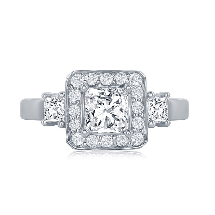 Anillo, 1.51ctw Diamantes, Platino — Imagen 3 de 4