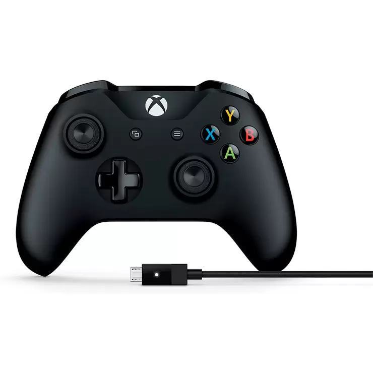 Xbox Control Inalámbrico Negro + Cable USB-C® — Imagen 1 de 3