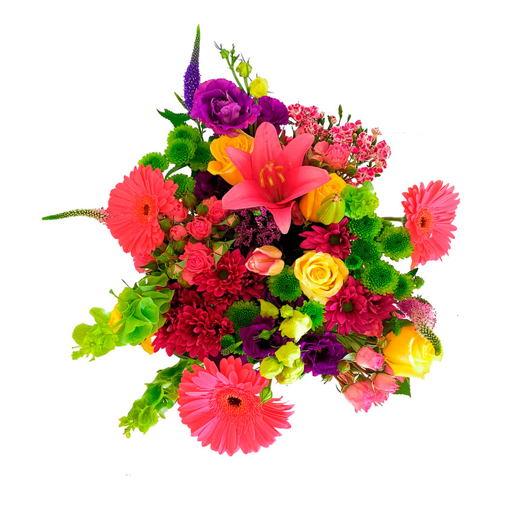 Chiltepec, Bouquet Mixto en Tonos Rosa y Amarillo — Imagen 1 de 2