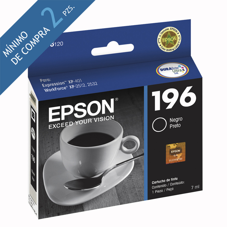 Epson cartucho de tinta 196 negro
