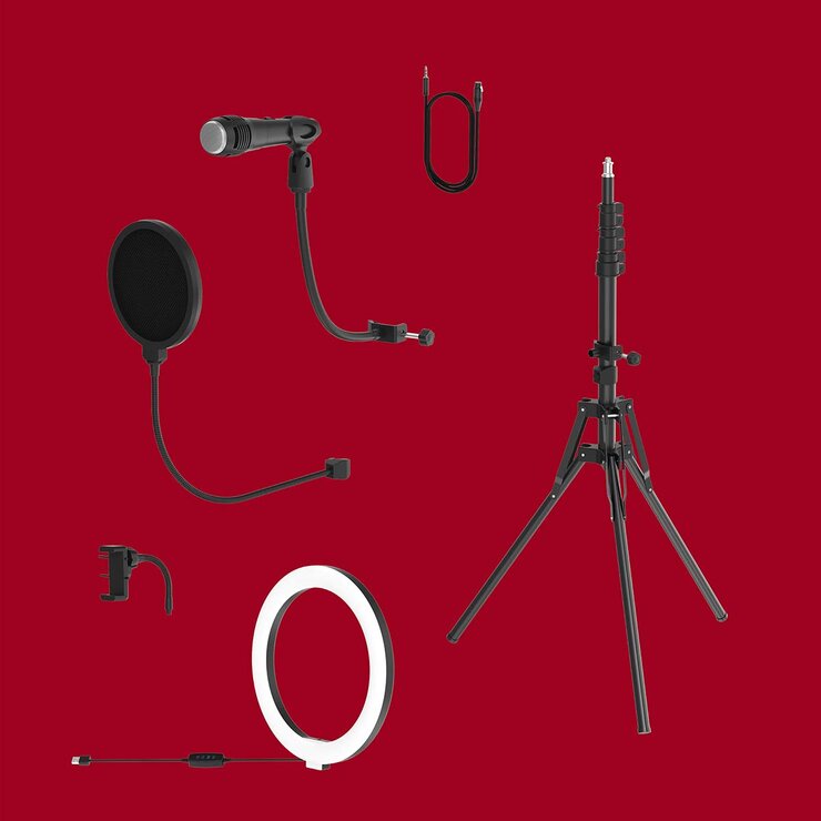 Tzumi Halo Light Pro Sistema de Podcasting — Imagen 2 de 4