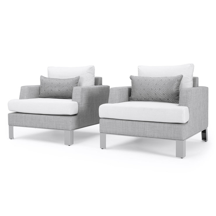 Portofino Sala para Jardín Modern Sling de 8 piezas, Color Gris — Imagen 3 de 4