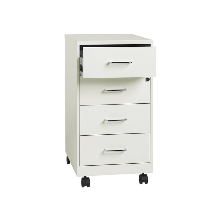 Hirsh Archivero con 4 Cajones Tamaño Carta Color Blanco — Imagen 2 de 3