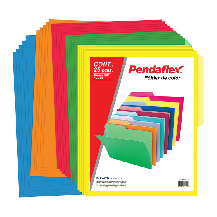 Pendaflex Folders Tamaño Carta Colores Intensos 175 Piezas — Imagen 2 de 3