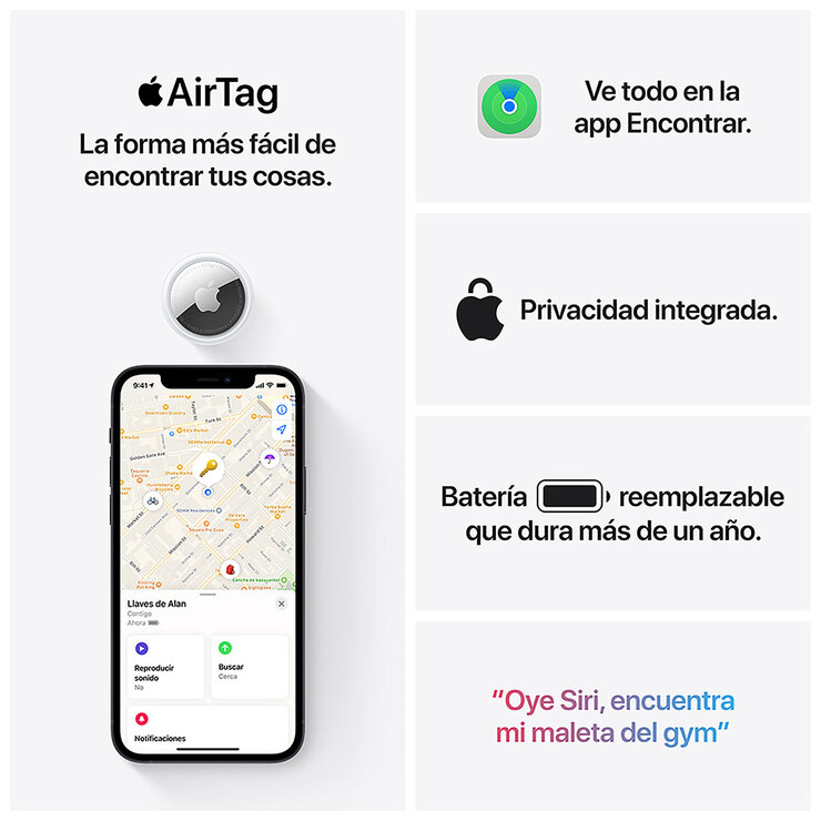 Apple AirTag 4 piezas — Imagen 3 de 4
