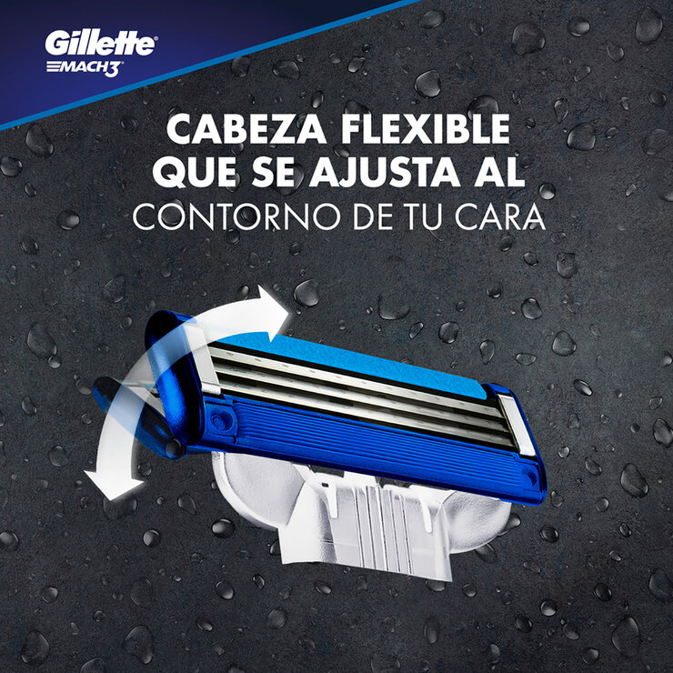Gillette Proglide Máquina Para Afeitar Recargable + 9 Repuestos Para Afeitar — Imagen 2 de 4