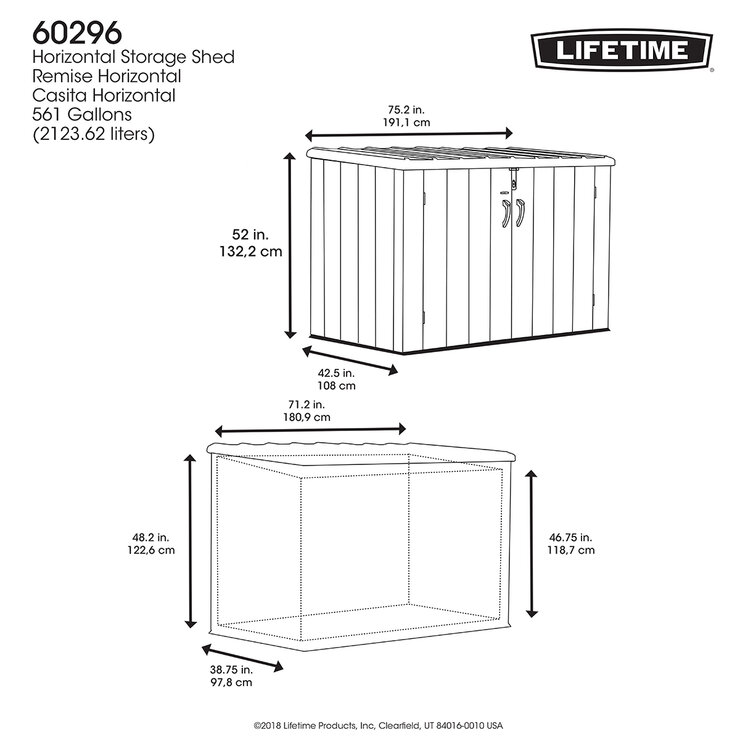 Lifetime, Cobertizo Horizontal — Imagen 2 de 3