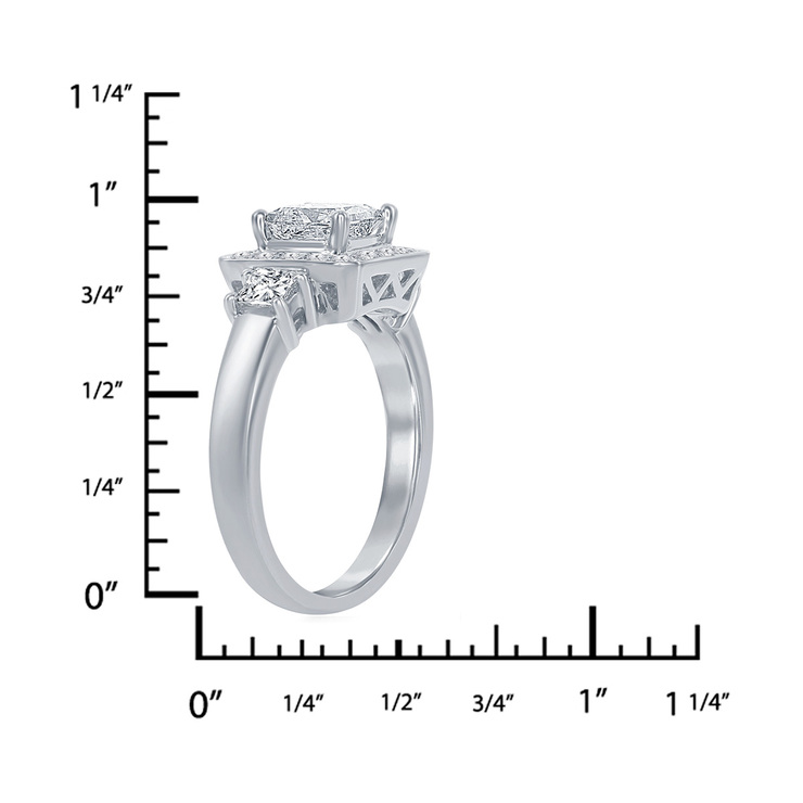 Anillo, 1.51ctw Diamantes, Platino — Imagen 2 de 4