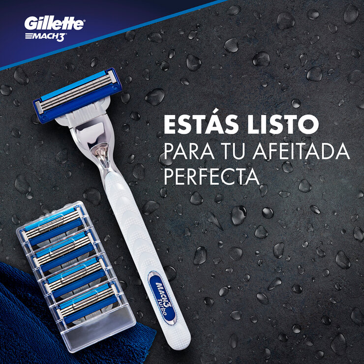 Gillette Proglide Máquina Para Afeitar Recargable + 9 Repuestos Para Afeitar — Imagen 3 de 4