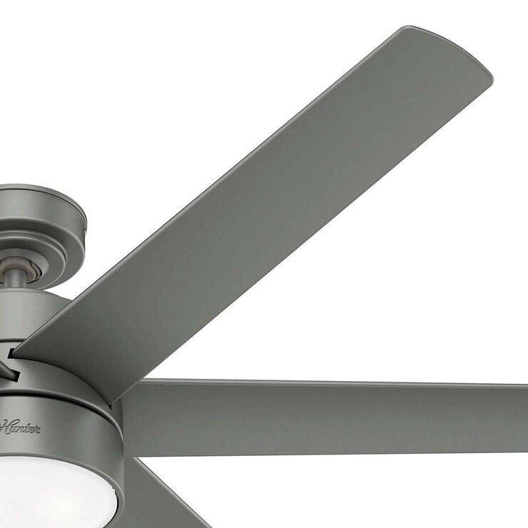 Hunter, Ventilador de Techo Solaria 60" - Plateado Mate — Imagen 2 de 4