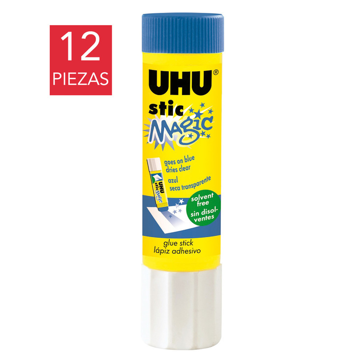 UHU Lápiz Adhesivo Azul 21 gramos 12 Piezas — Imagen 1 de 3