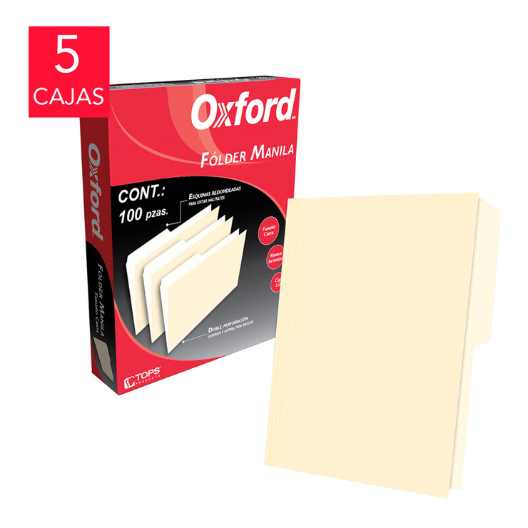 Oxford folder manila tamaño carta — Imagen 1 de 3
