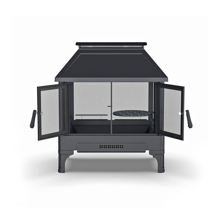 Hello Outdoors, Chimenea Rectangular Para Exteriores — Imagen 4 de 4
