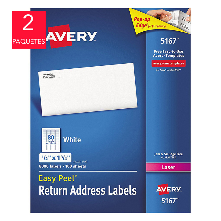 Avery etiqueta blanca para impresora — Imagen 1 de 3