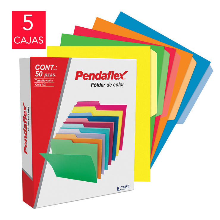 Pendaflex Folders Tamaño Carta Colores Intensos 250 Piezas — Imagen 1 de 3