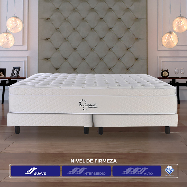 Spring Air, Colchón y Base King Size, Natural Comfort — Imagen 1 de 4