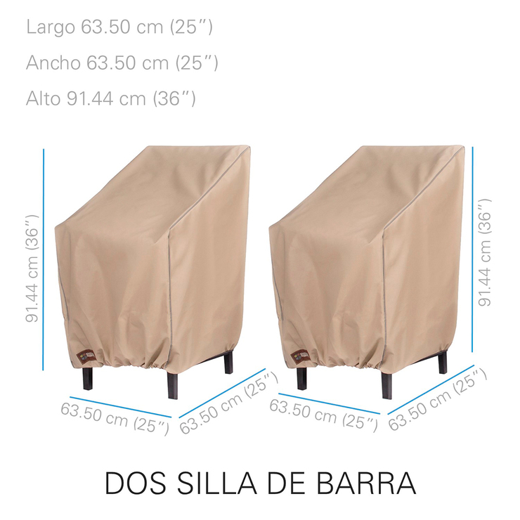 Seasons Sentry funda para silla alta de bar 2 piezas — Imagen 1 de 2