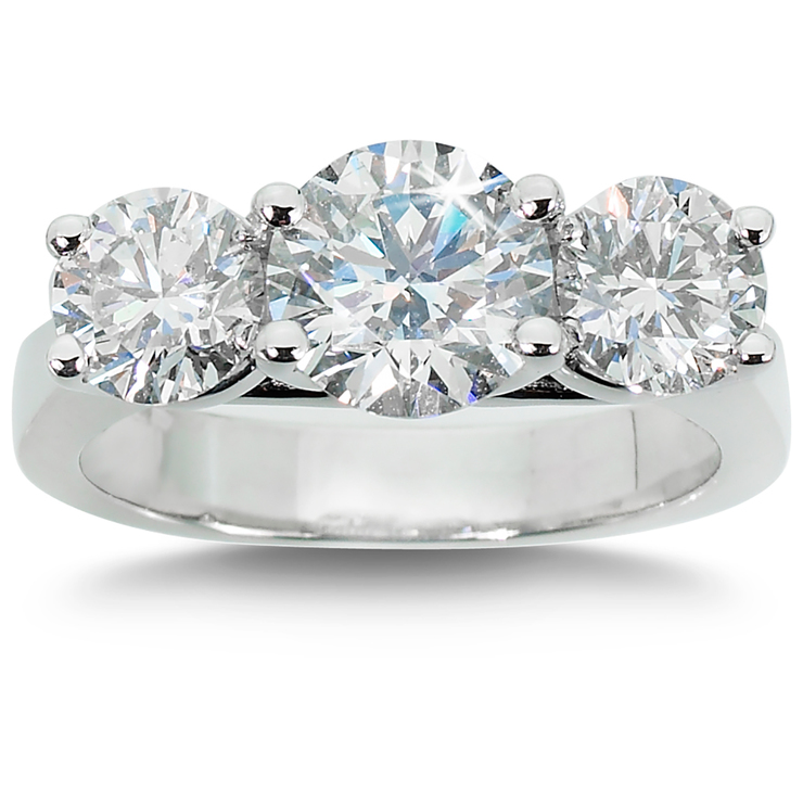 Anillo, 3.00ctw Diamantes, Platino