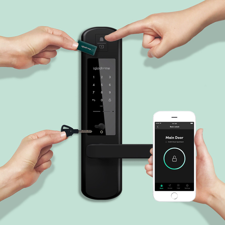 Igloohome, Smart Mortise Mod. 2+, Cerradura Electrónica, con Huella Digital — Imagen 2 de 4