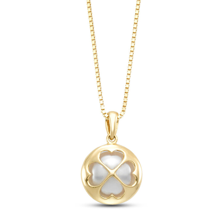 Collar de Perla, 9-10mm, Oro Amarillo de 14kt  — Imagen 4 de 4