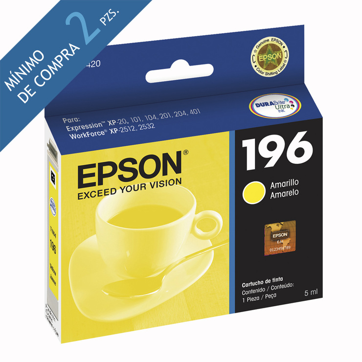 Epson cartucho de tinta 196 amarillo