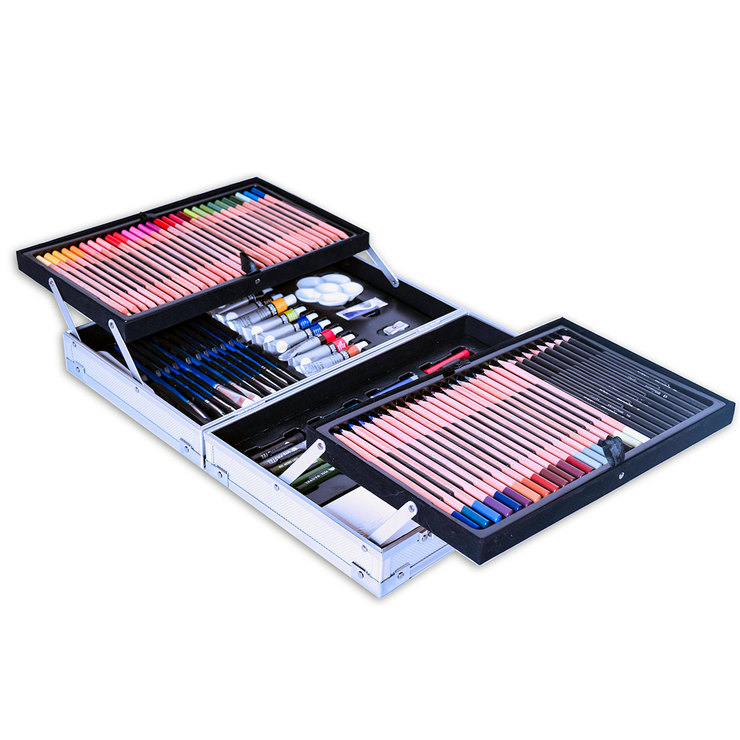 Daler & Rowney Set de Arte con 122 Piezas y Portafolio de Aluminio — Imagen 2 de 3