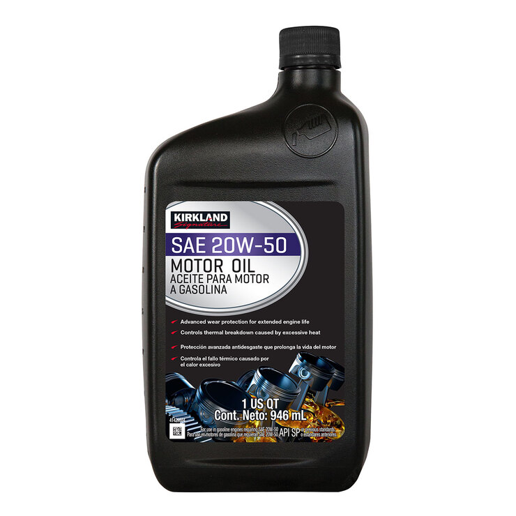 Kirkland Signature Aceite para Motor 20W50,  12/1qt , 84 cajas — Imagen 3 de 4