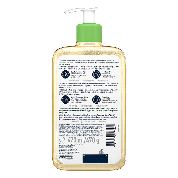 Cerave Limpiador en Aceite de Ducha 473ml — Imagen 3 de 4