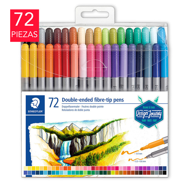 Staedtler Marcadores Punta Doble 72 Piezas — Imagen 1 de 3