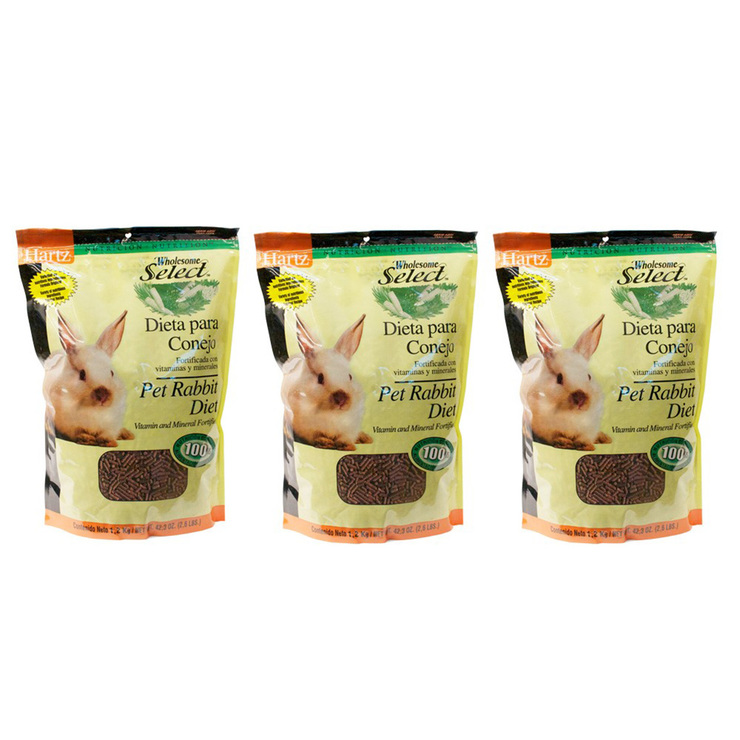 Hartz Alimento para Conejo 3 pzas de 1.2 kg