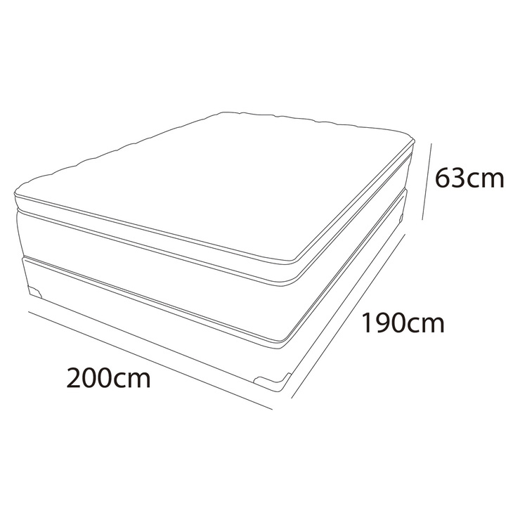 Spring Air, Colchón y Base King Size, Natural Comfort — Imagen 4 de 4