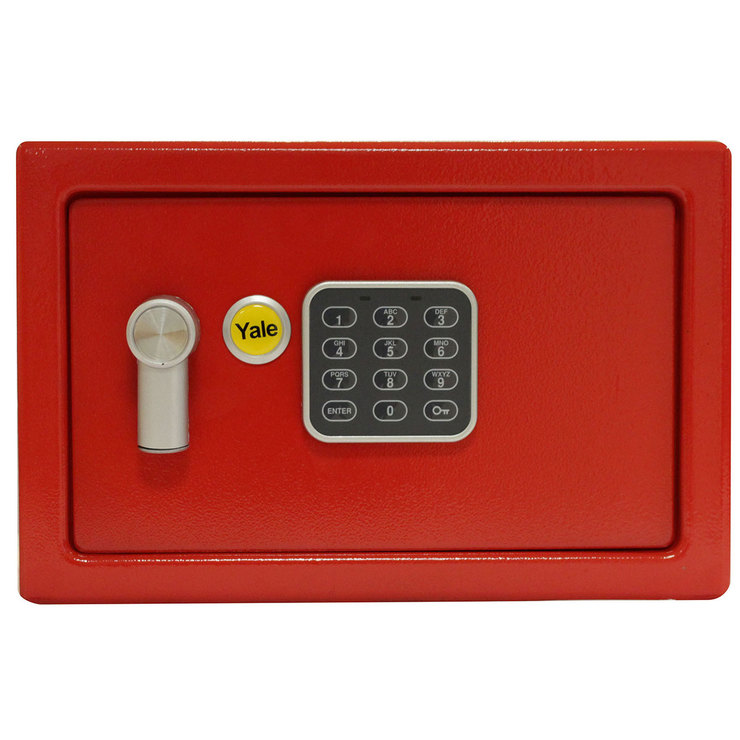 Yale, Caja Fuerte Digital de Acero Color Rojo — Imagen 4 de 4