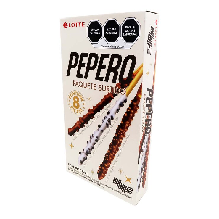Pepero Surtido de Palitos de Pan Cubiertos de Chocolate 270 g — Imagen 4 de 4