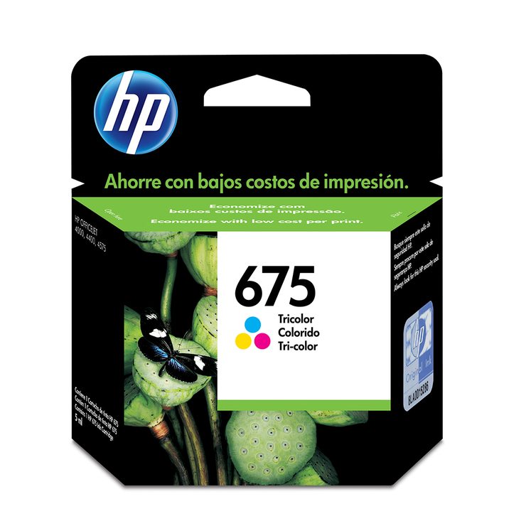 HP 675 cartucho de tinta tricolor — Imagen 1 de 2