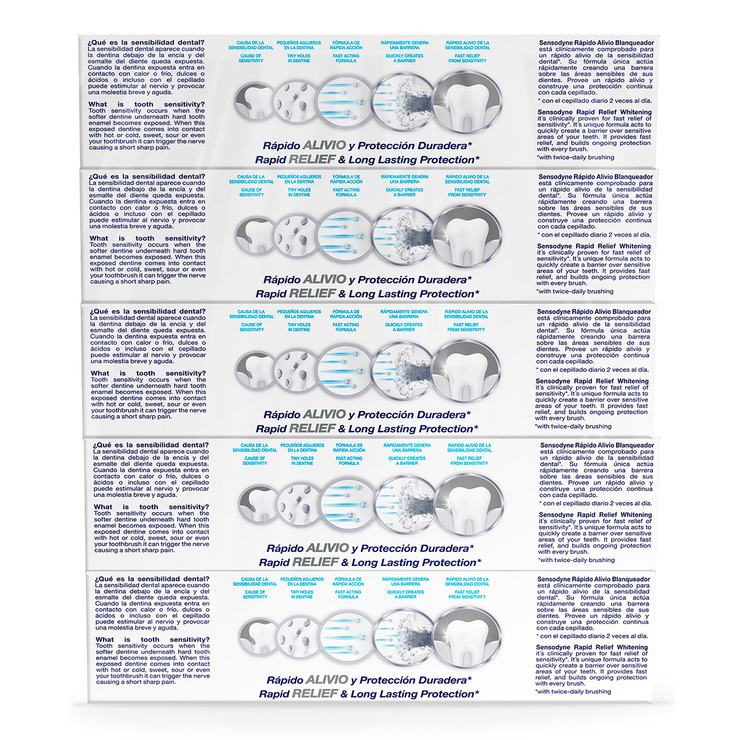Sensodyne Crema Dental 5 pzas de 100 ml — Imagen 3 de 4